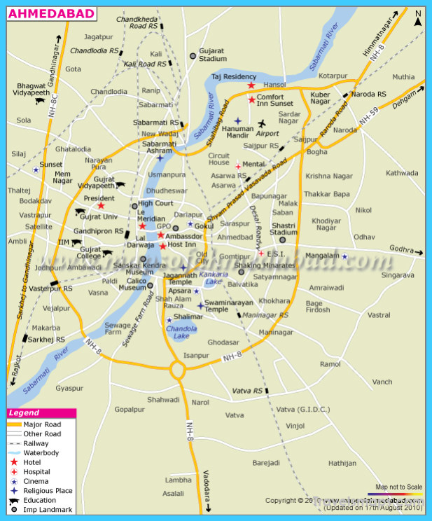 Map of Ahmedabad