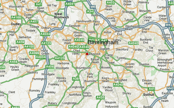 Map Of Birmingham Travelsmapscom 6129