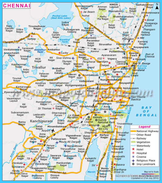 Map of Chennai