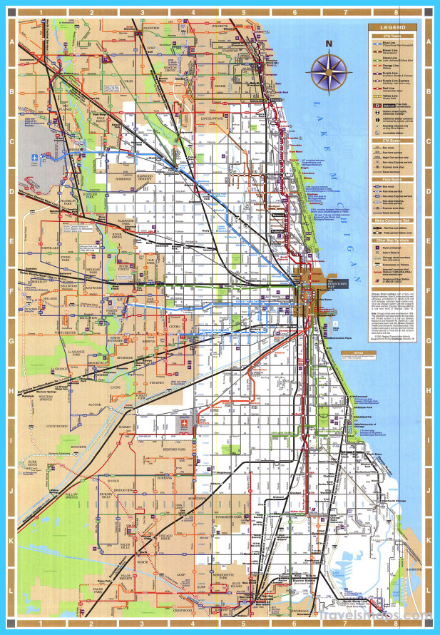 grid map of chicago