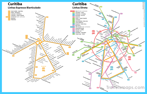 Map Of Curitiba Travelsmaps Com