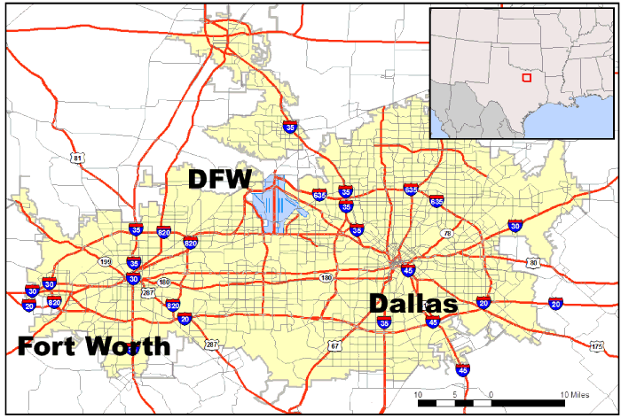 major companies in dallas fort worth area