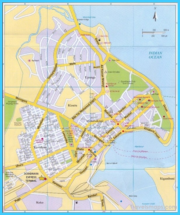 Map Of Dar Es Salaam Travelsmaps