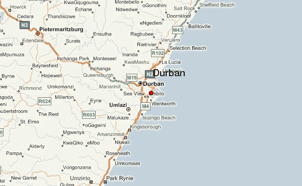 Map of Durban - TravelsMaps.Com