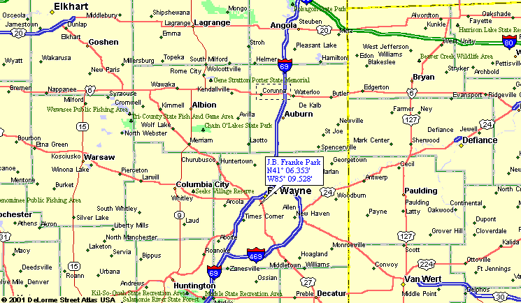 Map of Fort Wayne Indiana - TravelsMaps.Com