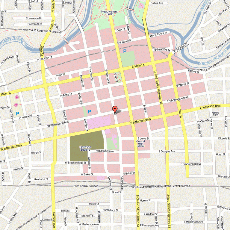 Map Of Fort Wayne Indiana TravelsMaps Com