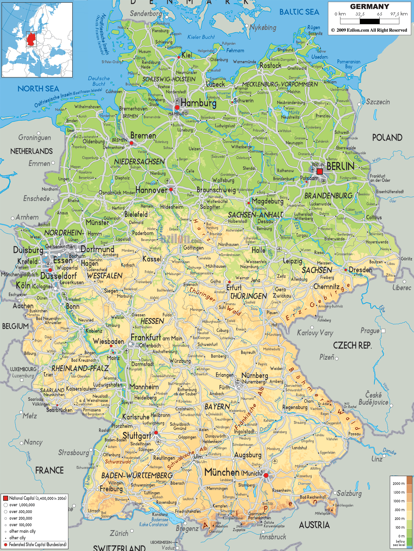 Map of Germany - TravelsMaps.Com