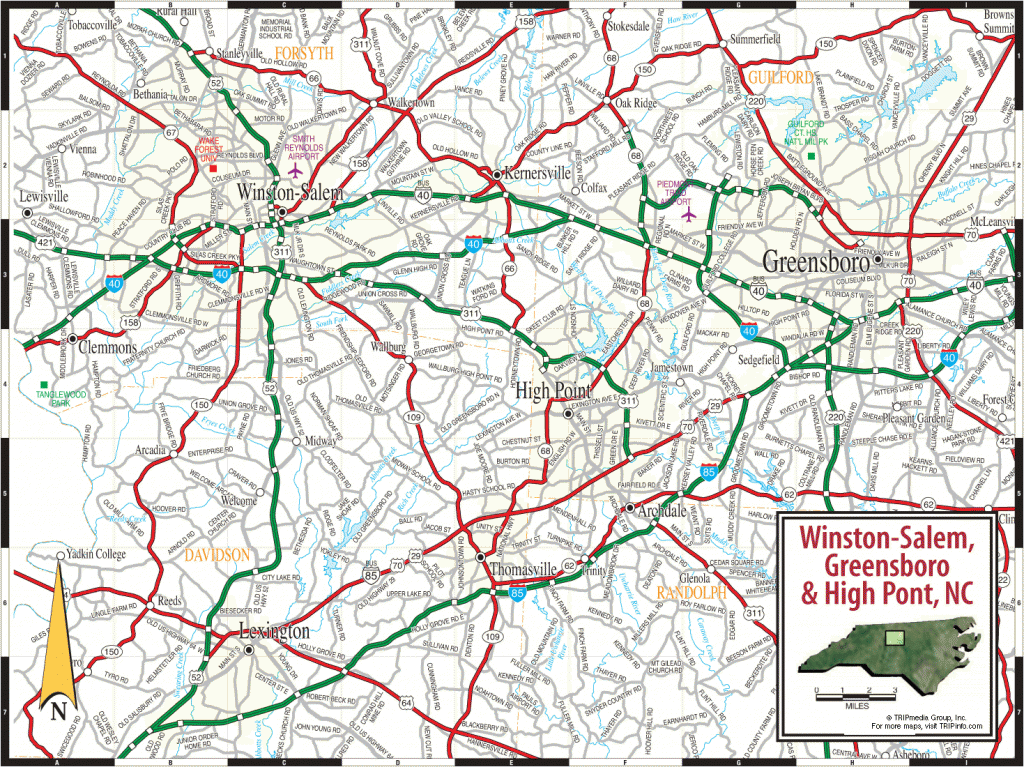 Map Of Greensboro North Carolina TravelsMaps Com