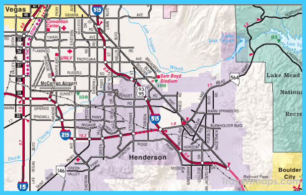 Map of Henderson Nevada - TravelsMaps.Com