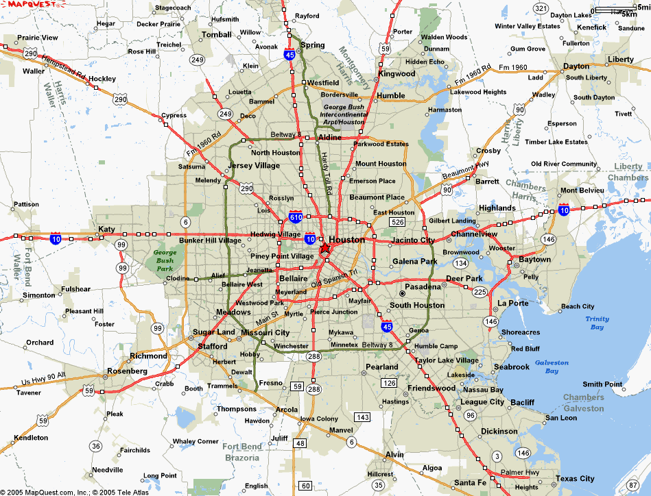 Map Of Houston Texas Travelsmapscom