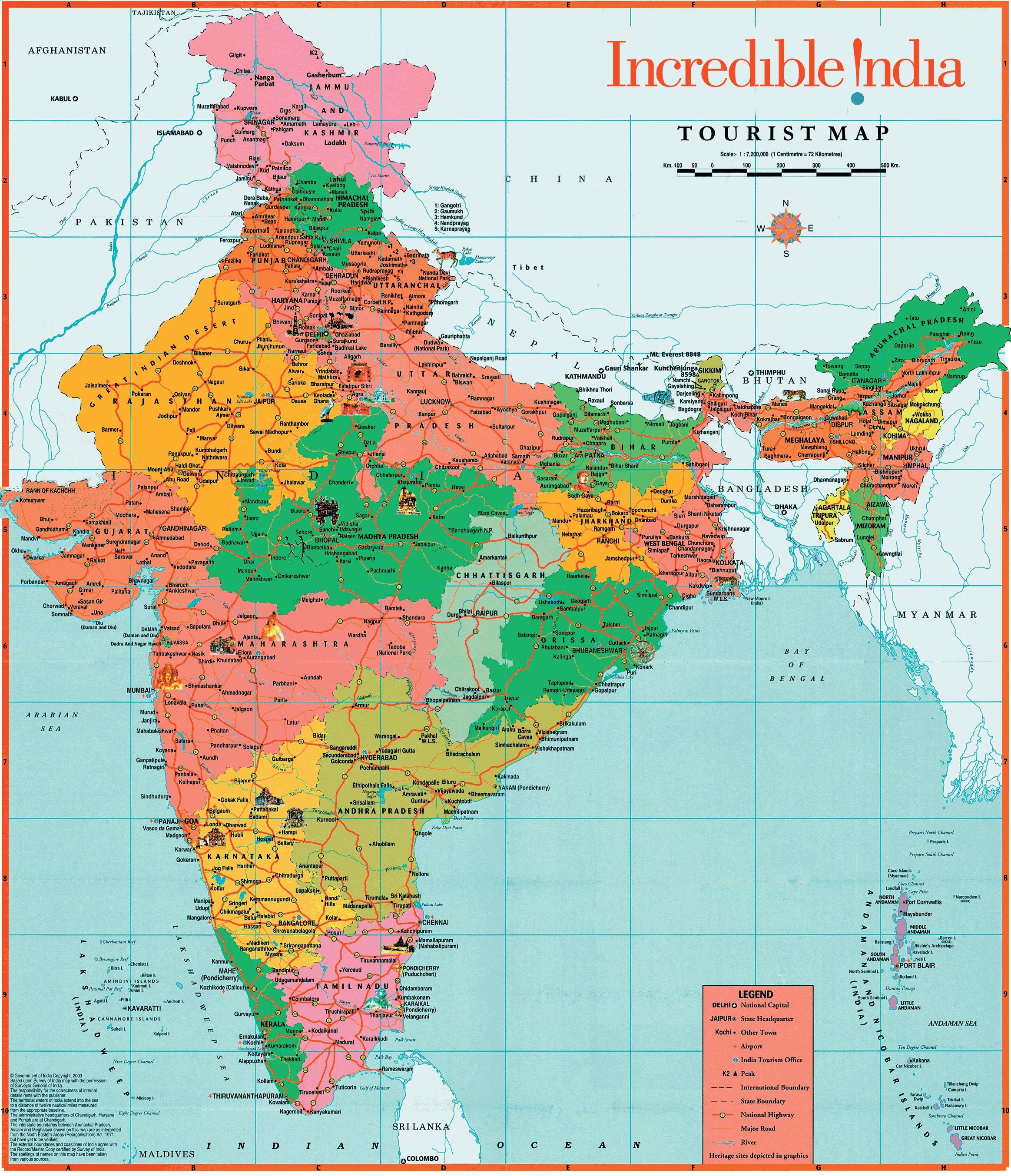 Deciphering India: A Comprehensive Guide To The Map And Its Legend 