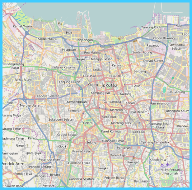 Map of Jakarta - TravelsMaps.Com