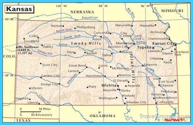 Map Of Kansas Missouri Travelsmapscom 8278