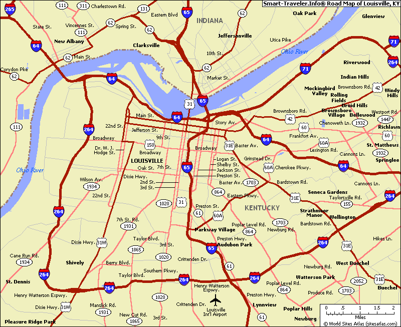 Louisville Ky Area Zip Code Map 6763