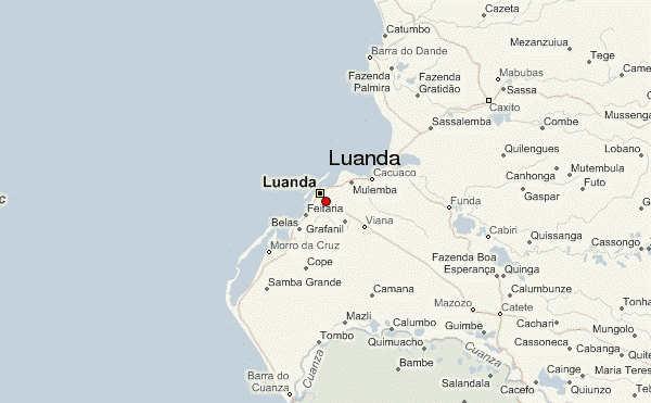 Map Of Luanda Travelsmapscom 0511