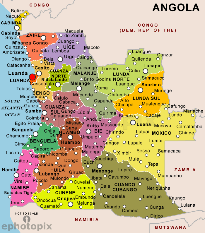 Map Of Luanda Travelsmapscom 0197