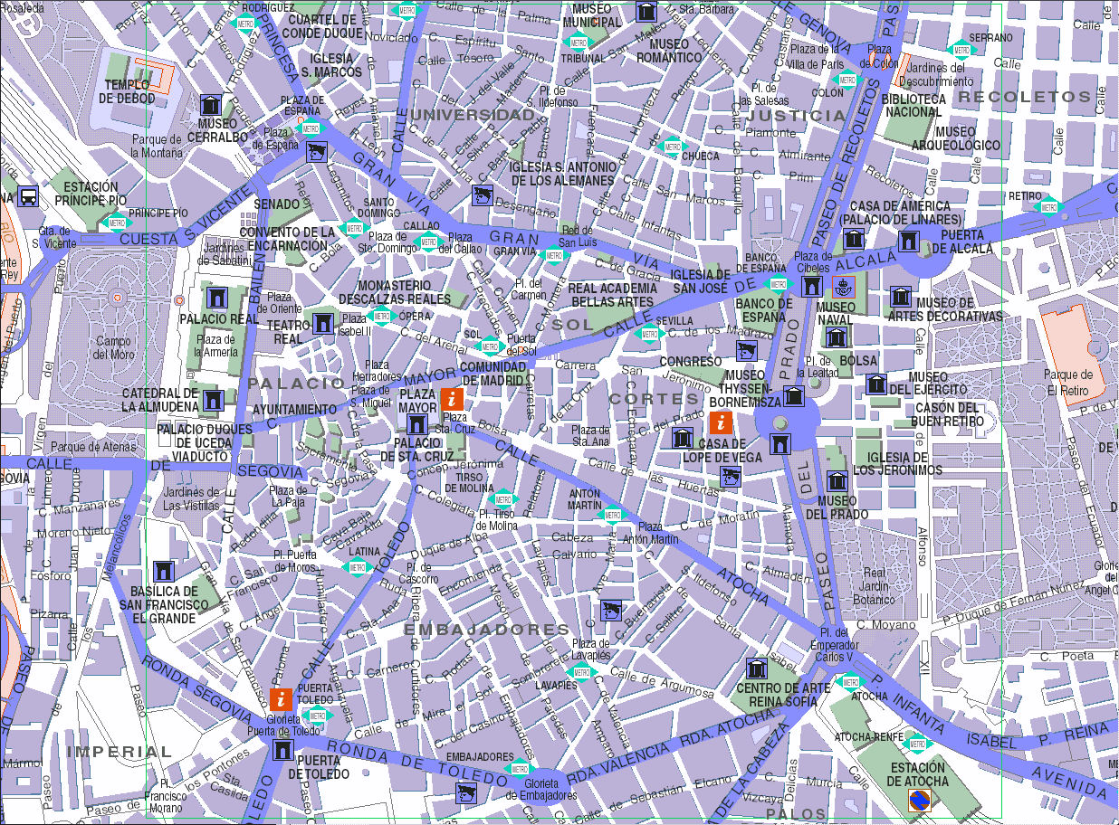 Map Of Madrid Travelsmapscom 7319