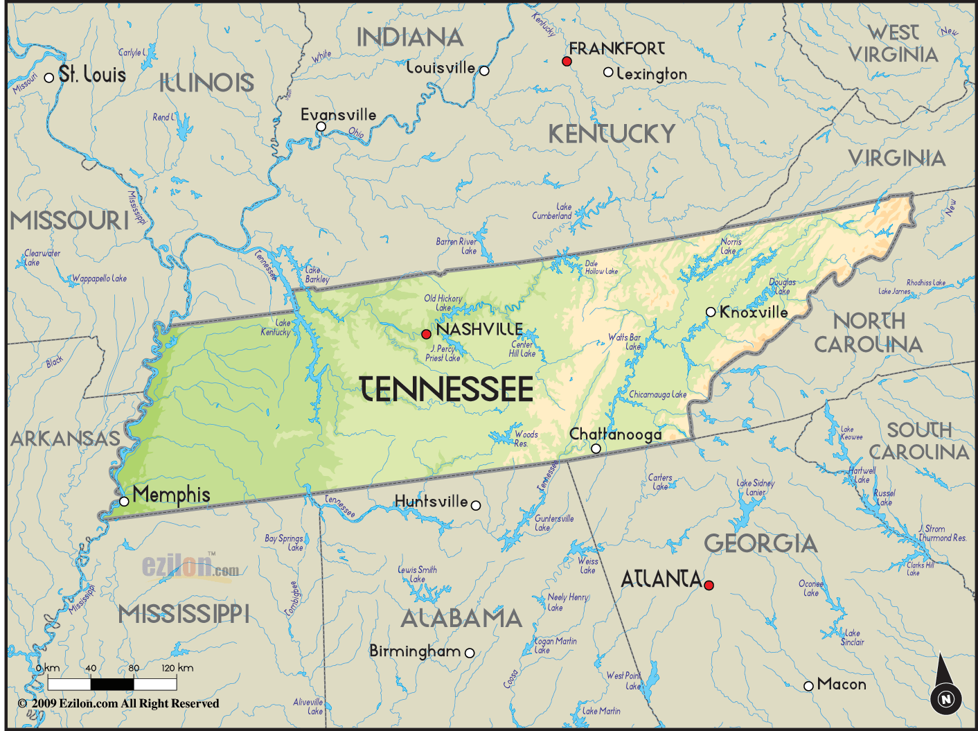 Map Of Memphis Tennessee TravelsMaps Com