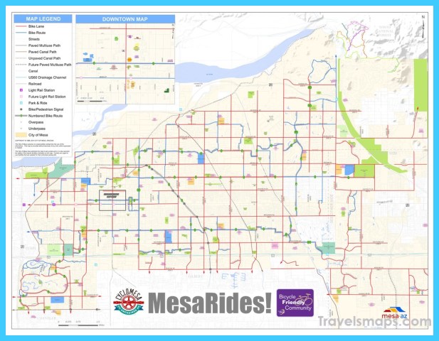 Map of Mesa Arizona - TravelsMaps.Com