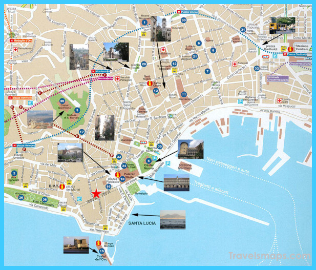 Map of Naples - TravelsMaps.Com