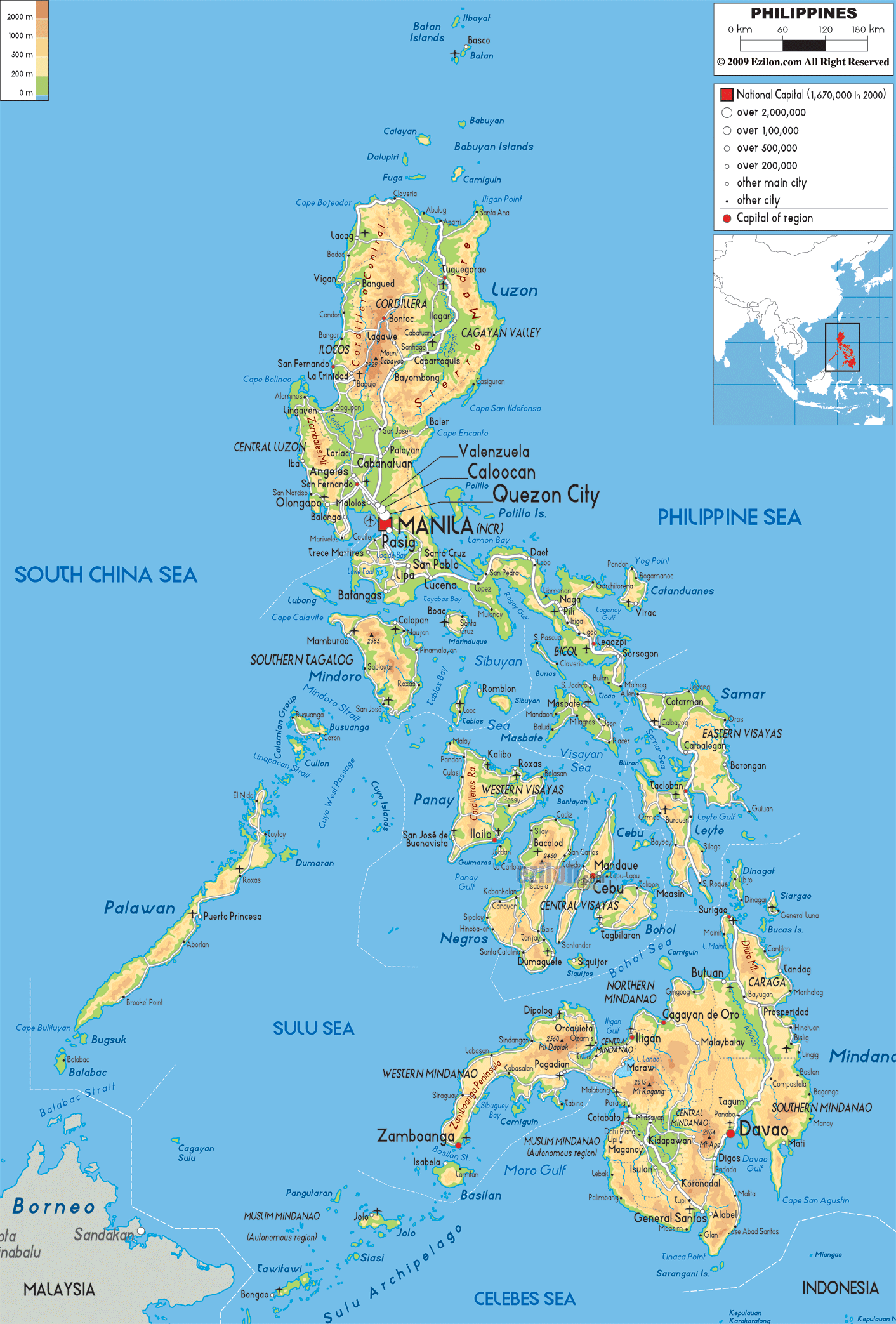 Map of Philippines - TravelsMaps.Com