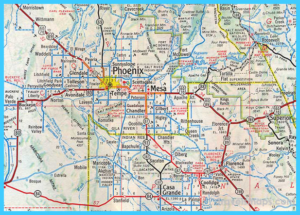 Map of Phoenix - TravelsMaps.Com