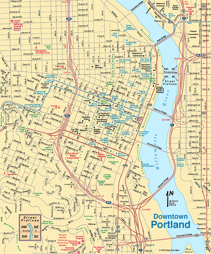 Printable Map Of Portland Oregon Printable Word Searches