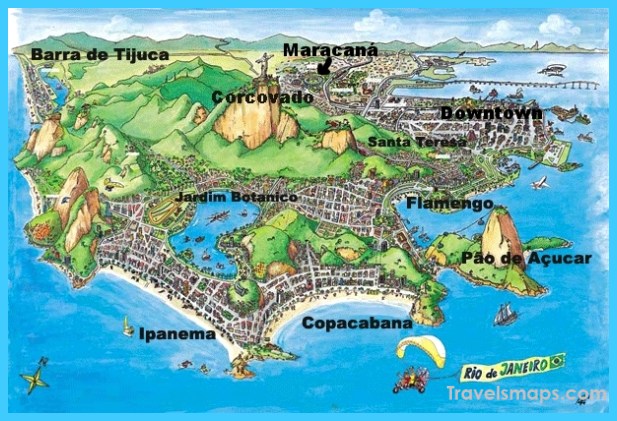 Map Of Rio De Janeiro Travelsmapscom 4202