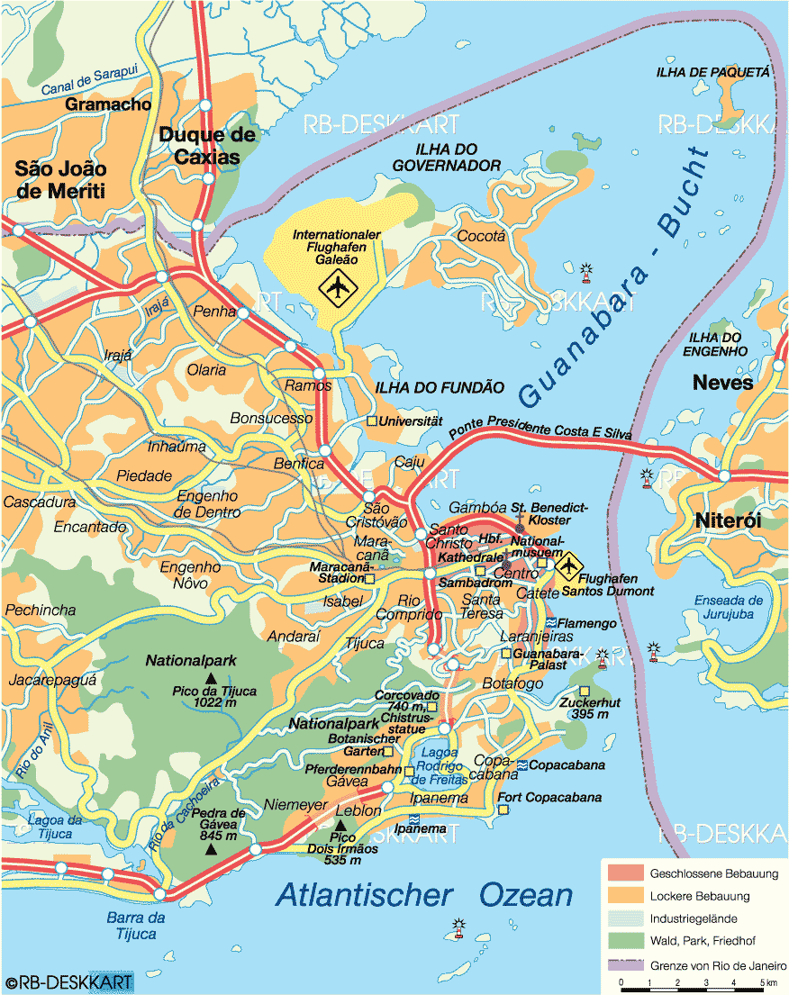 Map Of Rio De Janeiro Travelsmapscom 1165