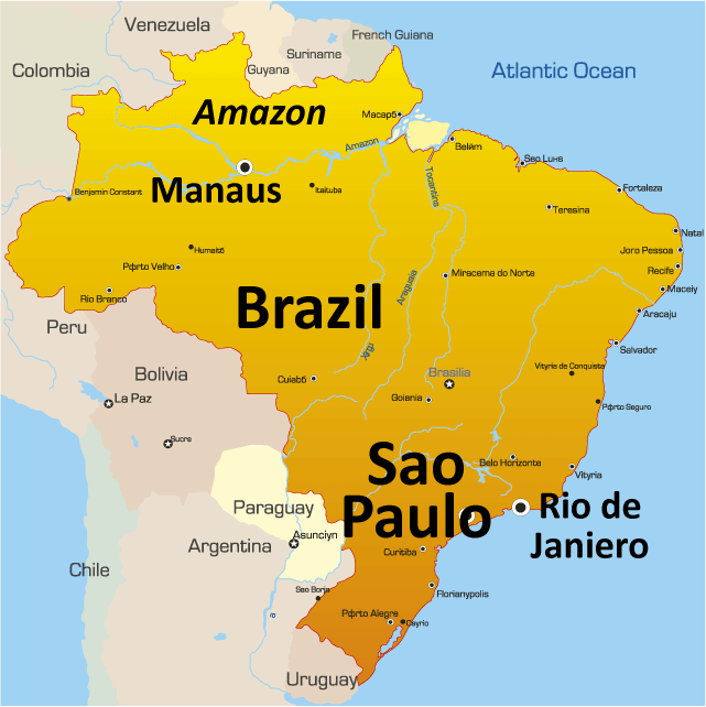 Map of São Paulo - TravelsMaps.Com