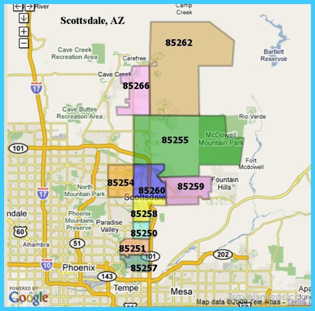 Printable Map Of Scottsdale Az 2727