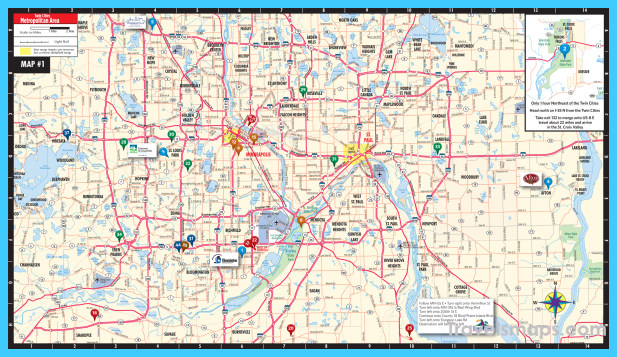 Map Of St Paul Minnesota Travelsmapscom 6639