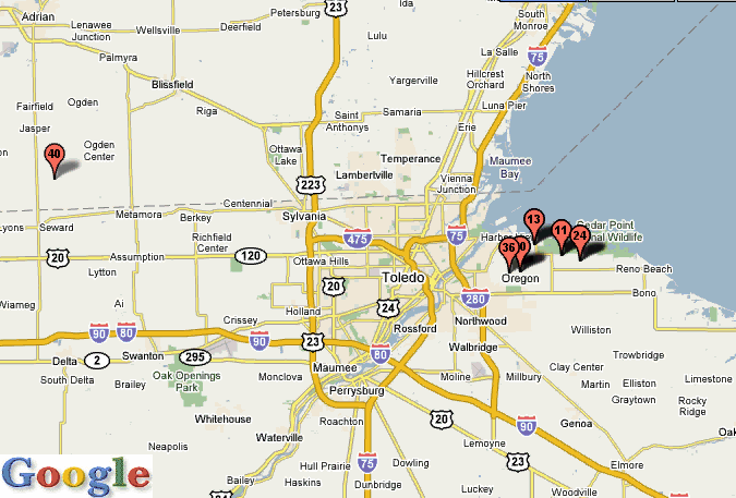 Map of Toledo Ohio - TravelsMaps.Com