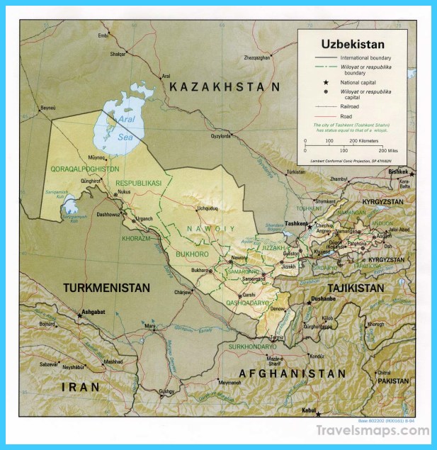 Map of Uzbekistan - TravelsMaps.Com