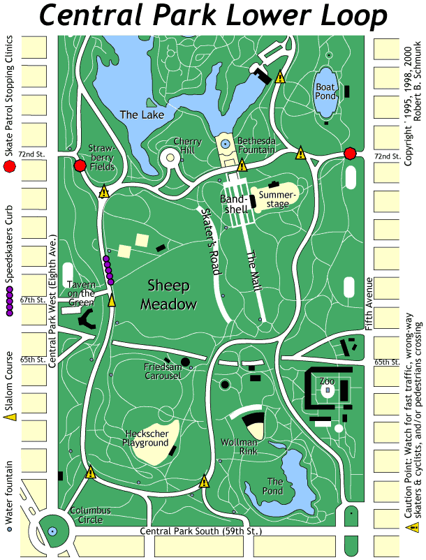 Central Park Map NYC