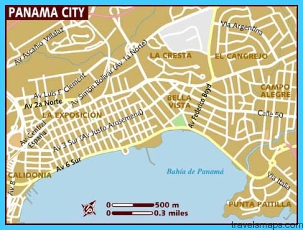 Map of Panama City - TravelsMaps.Com