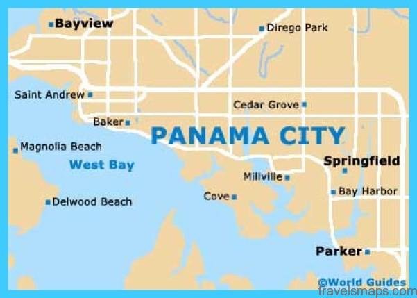 Map Of Panama City Travelsmapscom 9527