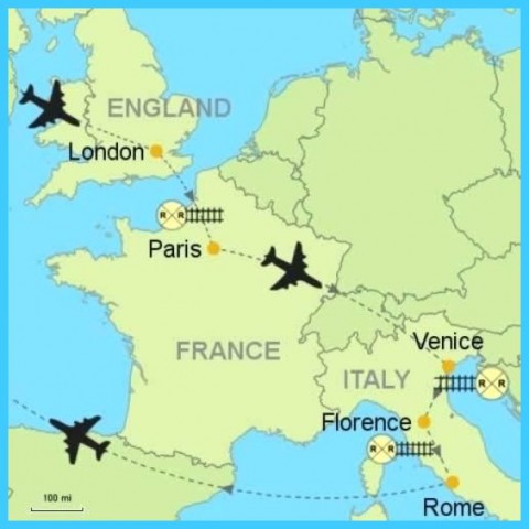 Paris On World Map Travelsmaps Com