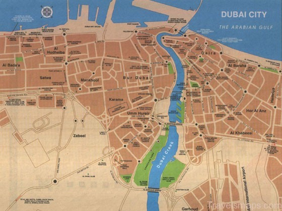 Large map of Dubai 1