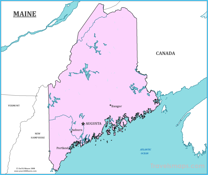 Maine State Map - Map of Maine and Information About the State