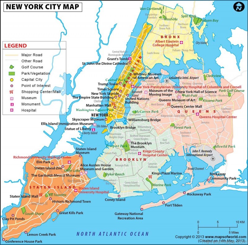 where is new york new york map location nyc map image