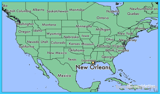 Where Is New Orleans New Orleans Map Map Of New Orleans Travelsmaps Com