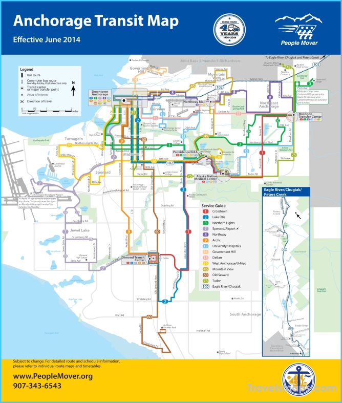 Where is Anchorage? - Anchorage Map - Map of Anchorage - TravelsMaps.Com