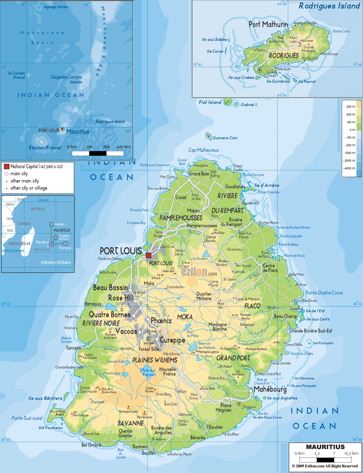 Where is Mauritius? - Mauritius Map - Map of Mauritius - TravelsMaps.Com