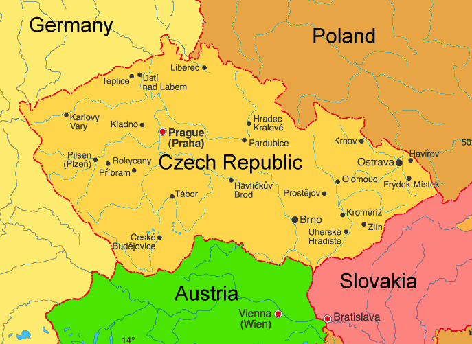 Where Is Prague Czech Republic Prague Czech Republic Map Map