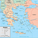travel to greece map of greece