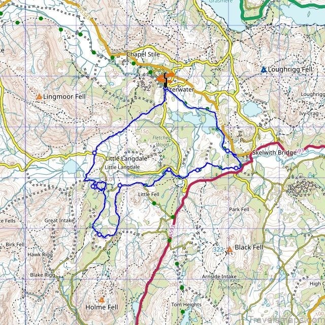 elter water map elter water lake district camping guide1