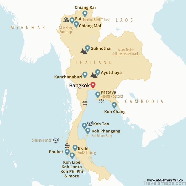 map of thailand travel to thailand 1