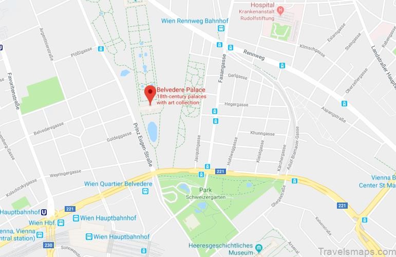 MAP OF THE BELVEDERE CASTLES