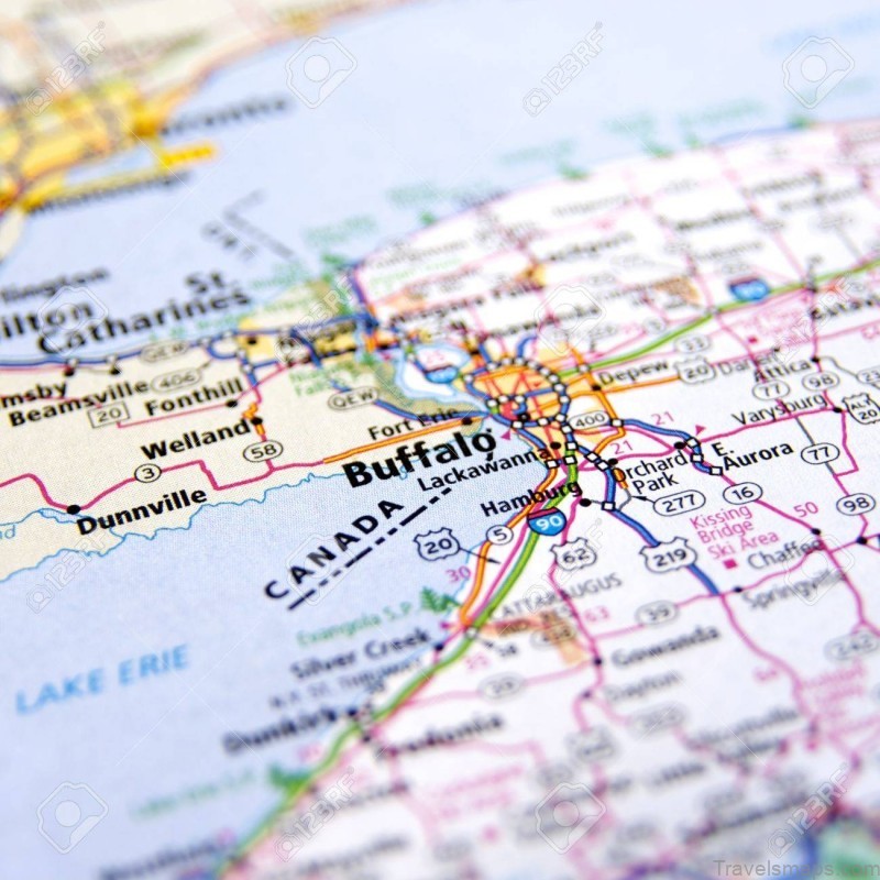 travel to buffalo new york 16743668 close up map of buffalo new york